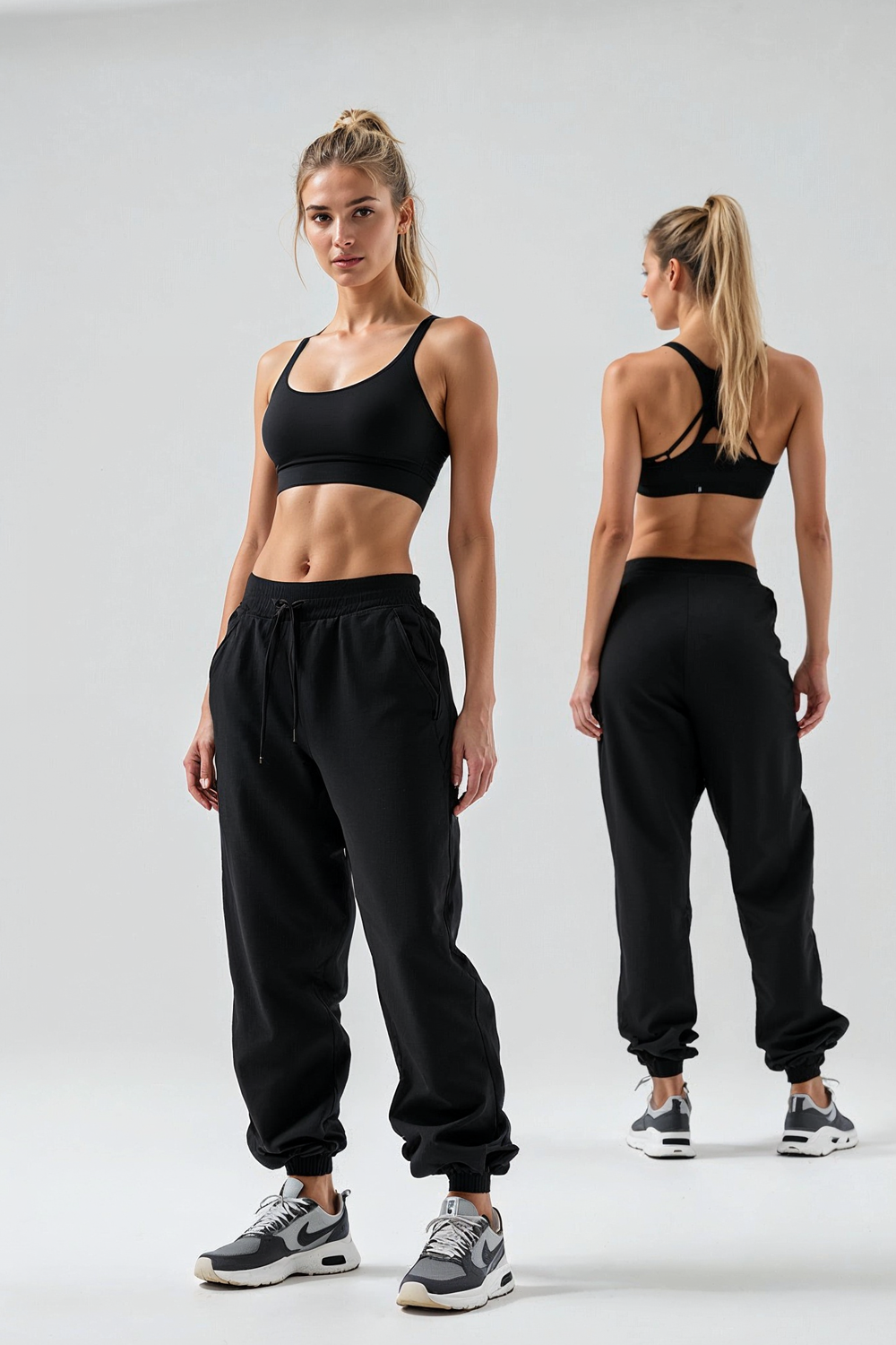 Kadın Düz Siyah Eşofman Altı Model No : 001