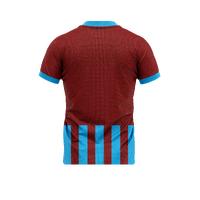 Bordo Mavi V Yaka Tam Çubuklu Taraftar Forması