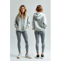 Gri Renk Kadın Sweatshirt Hoodie