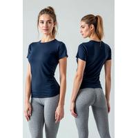 Kadın Basic Düz Lacivert T-Shirt Model No : 001