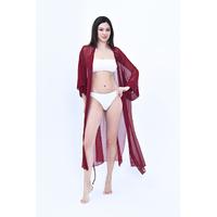 Kadın Bordo Renkli Kimono Model No : 001