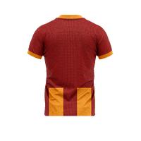 Sarı Kırmızı V Yaka Çubuklu Taraftar Forması